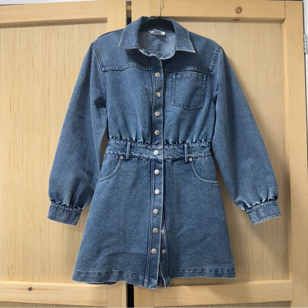 BB Dakota Light Blue Denim Button Up Jacket